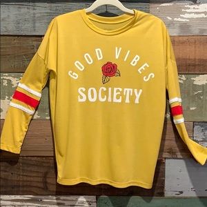 Long sleeve “Good Vibes Society “ by Mighty Fine